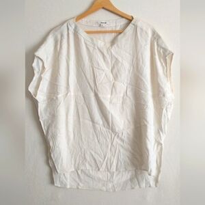 Helmut Lang White Batwing Women's Vintage Blouse Size Large